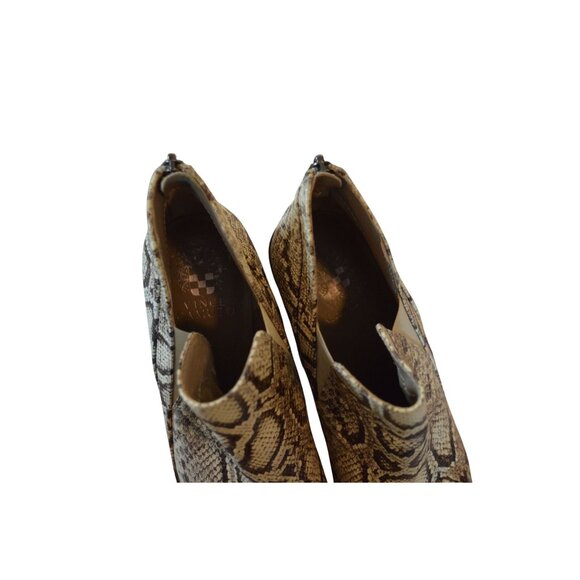 Vince Camuto Gradina Reptile Snake Print Stacked Heel Ankle Bootie Women Size 9 - Picture 9 of 10